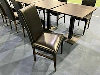 Restauranttafel (5x) + 12 stoelen - afbeelding 5 van  6