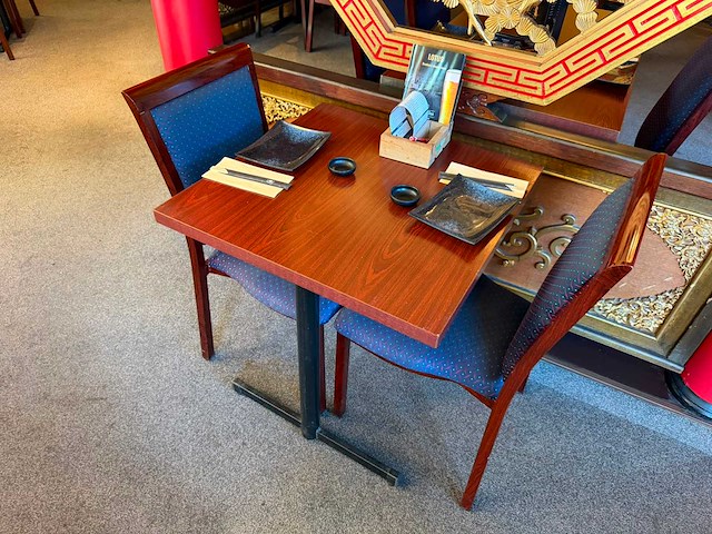 Restauranttafel (70x70x75 cm) (4x) - afbeelding 1 van  3