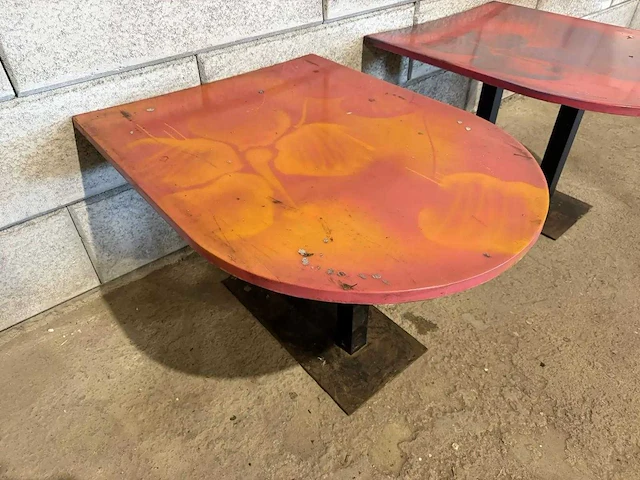 Restauranttafel "graffiti" (2x) - afbeelding 2 van  6