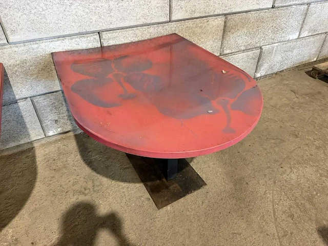 Restauranttafel "graffiti" (2x) - afbeelding 3 van  6