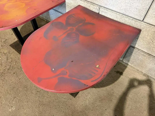 Restauranttafel "graffiti" (2x) - afbeelding 4 van  6