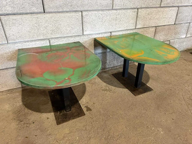 Restauranttafel "graffiti" (2x) - afbeelding 2 van  7