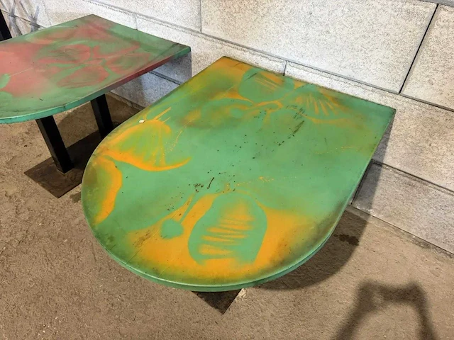 Restauranttafel "graffiti" (2x) - afbeelding 5 van  7