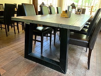 Restauranttafel met 10 restaurantstoelen - afbeelding 1 van  6