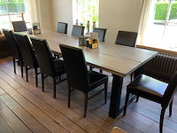 Restauranttafel met 10 restaurantstoelen - afbeelding 3 van  6