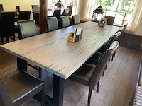 Restauranttafel met 10 restaurantstoelen - afbeelding 5 van  6