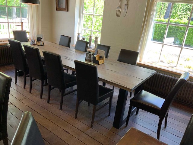 Restauranttafel met 10 restaurantstoelen - afbeelding 6 van  6