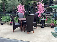 Restauranttafel met 4 stoelen - afbeelding 1 van  5