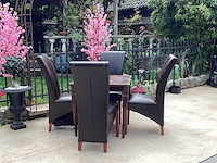 Restauranttafel met 4 stoelen - afbeelding 2 van  6