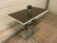 Restauranttafel met rvs onderstel (2x) - afbeelding 4 van  4