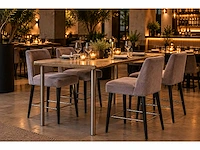 Restauranttafel met rvs poot (7x) - afbeelding 1 van  5