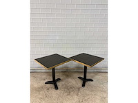 Restauranttafel met stalen voet (6x) - afbeelding 2 van  4