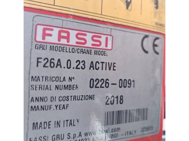 Resteelwagen, renault, d 220 euro 6, 2019, met fassi f26a.0.023 autolaadkraan - afbeelding 13 van  90