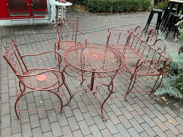 Restpartij tuinmeubel sets metaal (14x) - afbeelding 2 van  17
