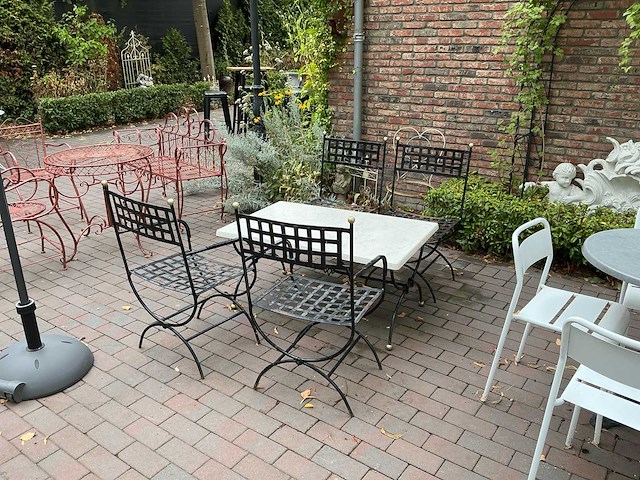 Restpartij tuinmeubel sets metaal (14x) - afbeelding 15 van  17