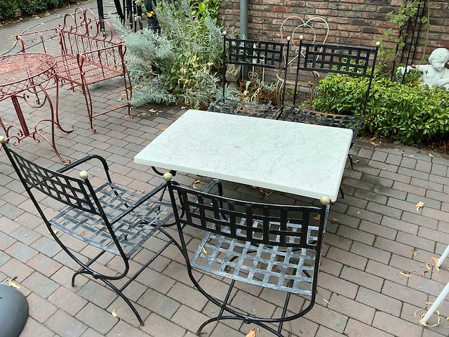 Restpartij tuinmeubel sets metaal (14x) - afbeelding 17 van  17