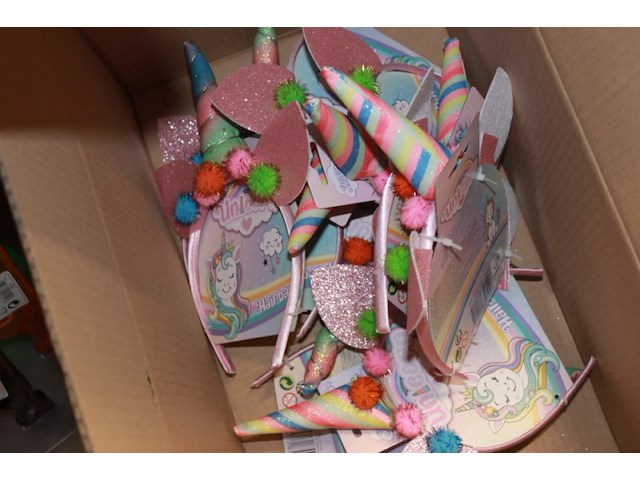 Restpartijtje haarbanden unicorn 25 stuks loc h015 - afbeelding 2 van  3