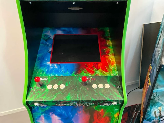 Retro arcade spelcomputer (type streetfighter double dragon) - afbeelding 3 van  3