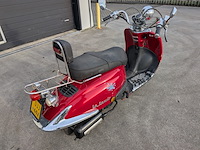 Retro bromscooter, la souris, grande retro zn50qt-e, rood, 2016 - afbeelding 4 van  32