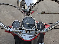 Retro bromscooter, la souris, grande retro zn50qt-e, rood, 2016 - afbeelding 8 van  32