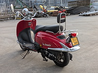 Retro bromscooter, la souris, grande retro zn50qt-e, rood, 2016 - afbeelding 27 van  32