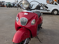 Retro bromscooter, la souris, grande retro zn50qt-e, rood, 2016 - afbeelding 30 van  32
