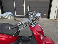 Retro bromscooter, la souris, grande retro zn50qt-e, rood, 2016 - afbeelding 32 van  32