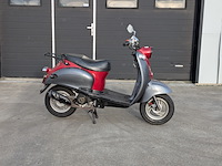 Retro bromscooter, pico, jl50qt, donkergrijs / antraciet, 2007