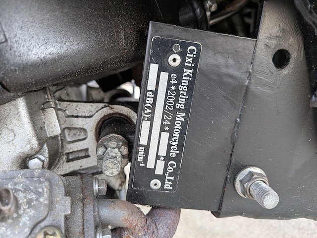 Retro bromscooter, pico, jl50qt, donkergrijs / antraciet, 2007 - afbeelding 16 van  28