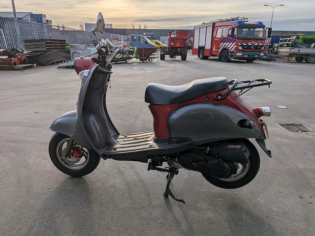 Retro bromscooter, pico, jl50qt, donkergrijs / antraciet, 2007 - afbeelding 24 van  28
