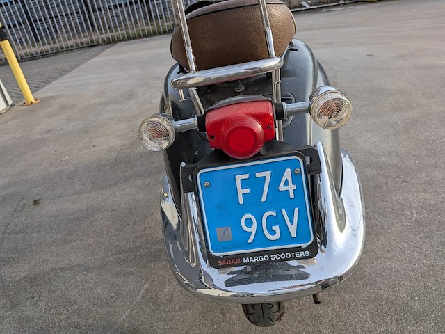 Retro bromscooter, znen, grande retro - zn50qt-hs, zwart, 2012 - afbeelding 4 van  39
