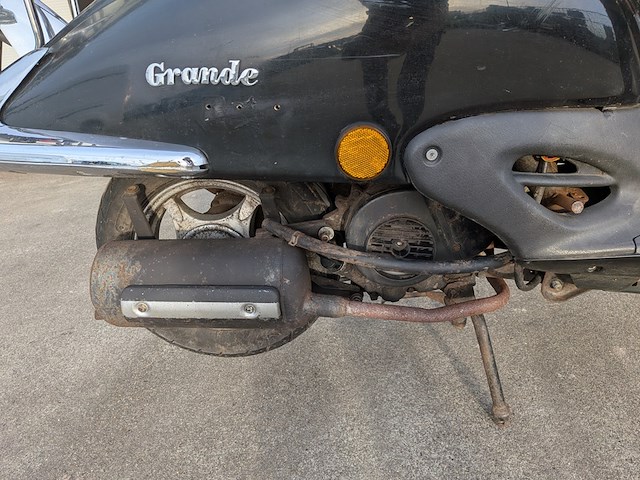 Retro bromscooter, znen, grande retro - zn50qt-hs, zwart, 2012 - afbeelding 17 van  39