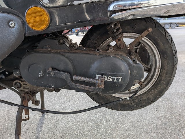 Retro bromscooter, znen, grande retro - zn50qt-hs, zwart, 2012 - afbeelding 24 van  39