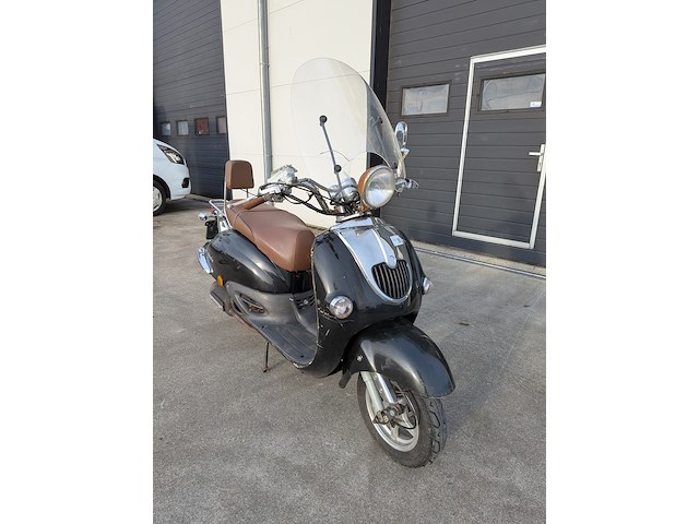 Retro bromscooter, znen, grande retro - zn50qt-hs, zwart, 2012 - afbeelding 39 van  39