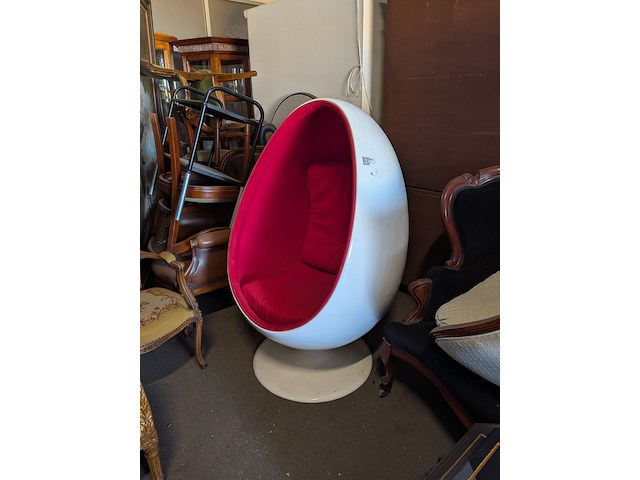 Retro ei-fauteuil (egg chair) - afbeelding 2 van  5