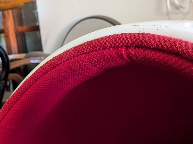 Retro ei-fauteuil (egg chair) - afbeelding 4 van  5