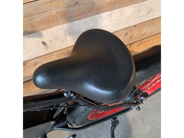 Retro elektrische fatbike, zwart - afbeelding 7 van  19