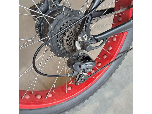 Retro elektrische fatbike, zwart - afbeelding 9 van  19