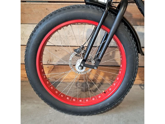 Retro elektrische fatbike, zwart - afbeelding 13 van  19