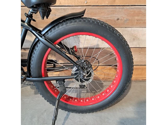 Retro elektrische fatbike, zwart - afbeelding 14 van  19