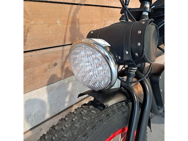 Retro elektrische fatbike, zwart - afbeelding 15 van  19