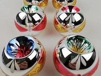 Retro glazen kerstballen - afbeelding 2 van  2