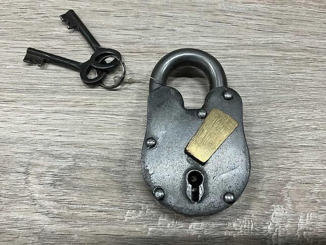 Retro hangslot (10x) - afbeelding 1 van  2