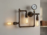 Retro industriële wandlamp 5 lichts - afbeelding 7 van  11