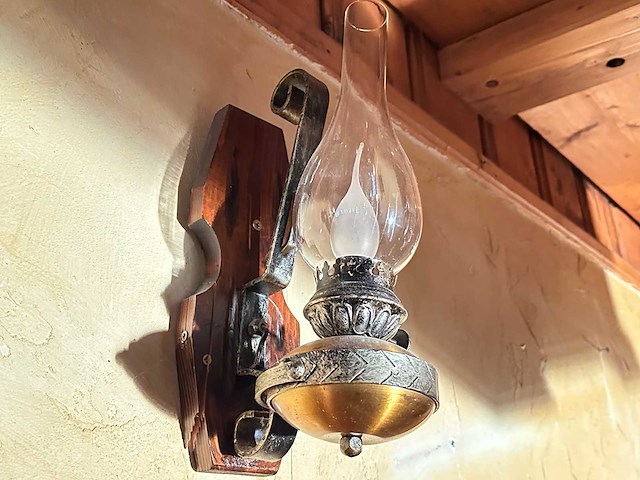 Retro landelijke wandlamp (3x) - afbeelding 2 van  4