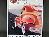 Retro metalen wandbord van us route 66 - afbeelding 2 van  5