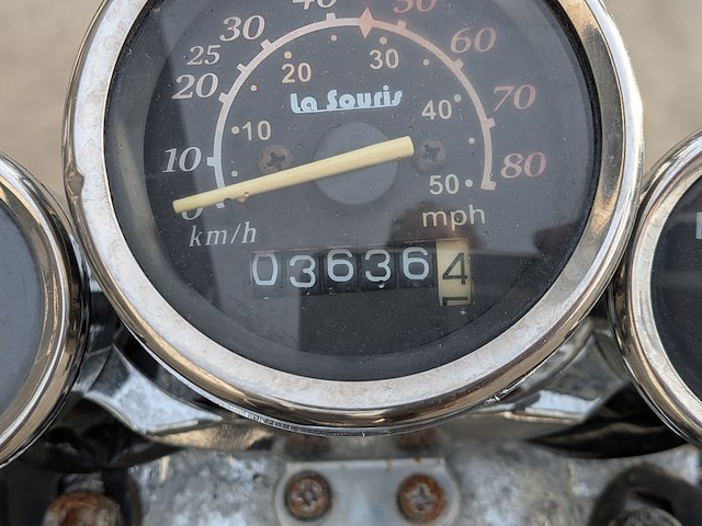 Retro scooter, la souris, grande retro, zwart, 2018 - afbeelding 3 van  24