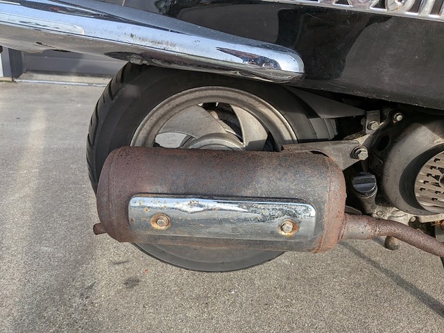 Retro scooter, la souris, grande retro, zwart, 2018 - afbeelding 11 van  24