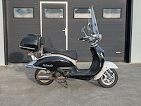 Retro scooter, la souris, grande retro, zwart, 2018