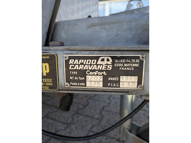 Retro vouw (klap) caravan, rapido , confort, wit, jaren 70 - afbeelding 10 van  30
